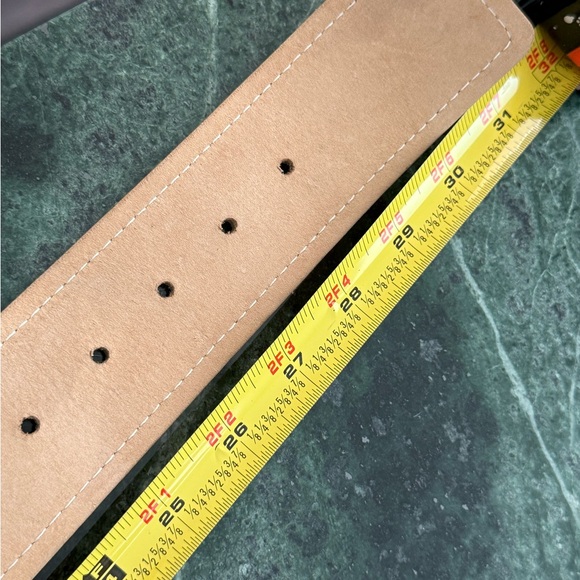 Vintage leather and hair on hide Streets Ahead brass buckle / jewels EUC - Picture 14 of 14